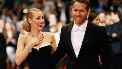 Blake Lively y su esposo, el actor Ryan Reynolds.