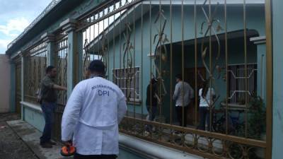 La casa de la familia en El Progreso fue inspeccionada el día del hecho, pero ayer permanecía desolada.