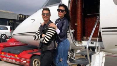 Cristiano Ronaldo pasa sus vacaciones con Georgina Rodríguez. Foto Twitter