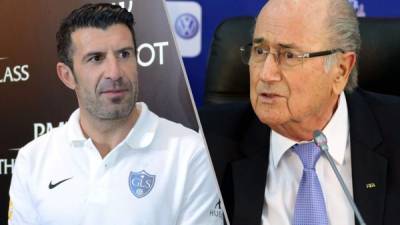 Luis Figo fue candidato a las anteriores elecciones de la FIFA, pero se retiró antes de los comicios que ganó el suizo Joseph Blatter.