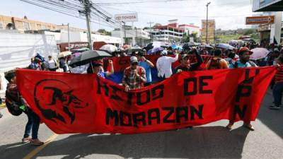 Este martes hubo movilización en Tegucigalpa.