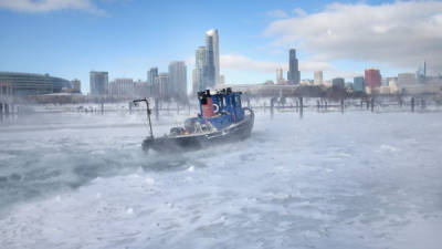 Chicago, Illinois, es una de la ciudades atascadas por la tormenta de nieve.