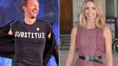 El cantante Chris Martin y Annabelle Wallis.