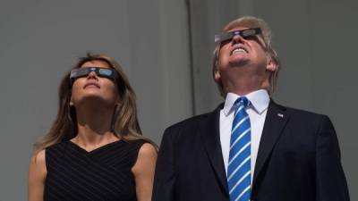 El presidente estadounidense, Donald Trump, y su esposa, Melania.