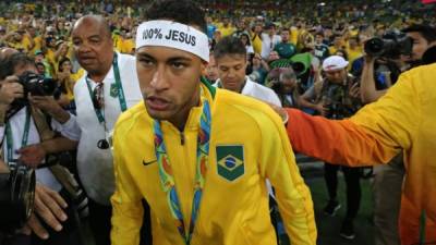 Neymar fue la gran figura de Brasil en los Juegos Olímpicos....