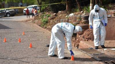 Personal de Medicina Forense realizó el levantamiento.