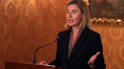 Federica Mogherini, representante de la Unión Europea. Foto: EFE/Mauricio Duenas Castañeda