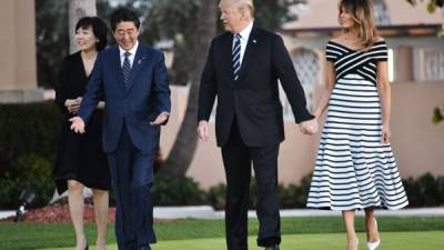 Abe se ha llamado al silencio tras revelarse que la Casa Blanca le pidió nominar a Trump para el Nobel de la Paz./AFP archivo.