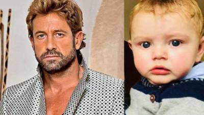 El actor Gabriel Soto, a la par el pequeño Matías Gregorio.