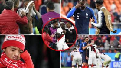 Las mejores fotos que no se vieron en la televisión del partido Francia-Perú, que dejó a los peruanos eliminados del Mundial de Rusia 2018 y a los franceses clasificados a octavos de final.