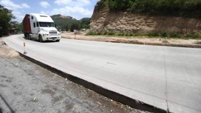 El tramo de la carretera que ya se habilitó.