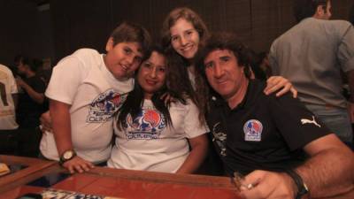 Héctor Vargas, entrenador del Olimpia en la cena.