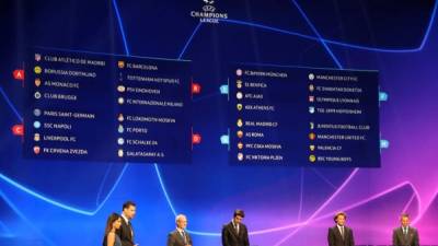 Así quedaron definidos los grupos de la UEFA Champions League. Foto AFP
