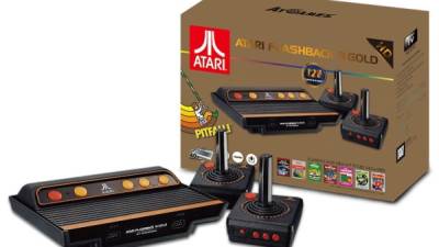 La versión Flashback de la clásica consola Atari 8 Gold.