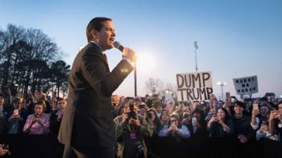 Rubio busca consolidarse en las primarias como el candidato que puede frenar a Donald Trump.