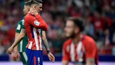 Los colchoneros no pudieron ante el Betis. FOTO AFP.