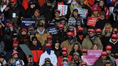 Casi 30 mil personas asistieron al mitin de Trump en Nebraska./AFP.