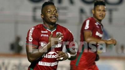 Júnior Lacayo ha marcado un doblete en el partido para el Marathón. Foto Neptalí Romero