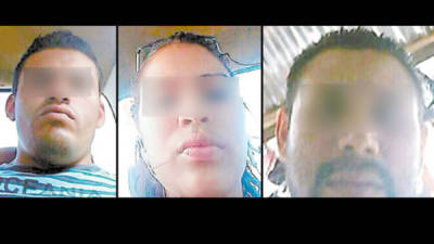 Fotos tomadas por el iPad de los tres supuestos ladrones que no se dieron cuenta que sus rostros quedaron grabados.
