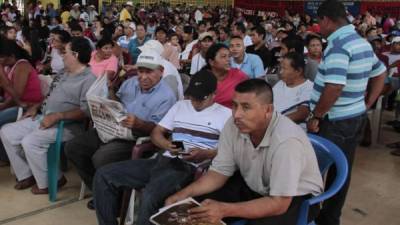 Representantes de patronatos en San Pedro Sula.