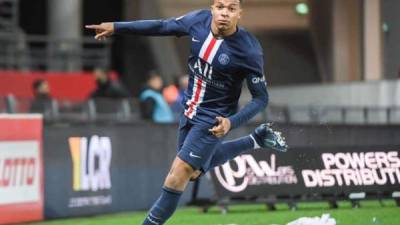 Mbappé es de laa figuras del PSG en la zona de ataque.