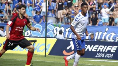 Lozano lleva cuatro goles con el Tenerife. Foto Archivo El Dorsal.