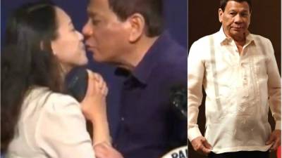 El mandatario besó a una inmigrante filipina en Corea del Sur desatando indignación y rechazo en redes sociales.