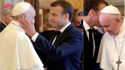 El papa Francisco y el presidente francés Emmanuel Macron se reunieron hoy por primera vez para abordar temas como la inmigración, el compromiso multilateral para la prevención y resolución de conflictos y las perspectivas del proyecto europeo.