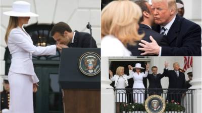 Donald y Melania Trump recibieron con una pomposa bienvenida y una glamurosa cena privada entre parejas, al mandatario francés Emmanuel Macron y su esposa Brigitte, en la primera visita de Estado del Gobierno del magnate.