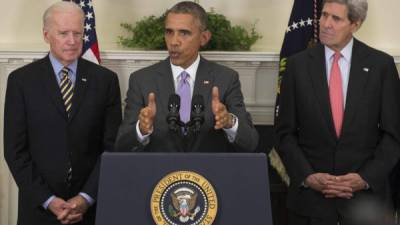 El vicepresidente Joe Biden y el secretario de Estado John Kerry respaldaron a Obama.