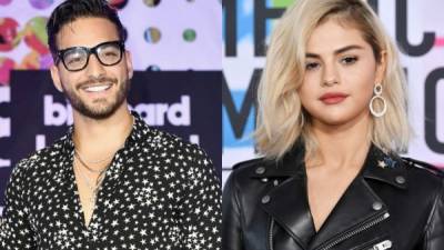 Los cantantes Maluma y Selena Gómez.