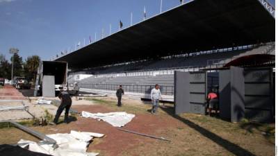 El estadio Jesús Martínez 'Palillo' es donde se instalaran los migrantes.