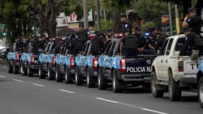 La policía nicaragüense prohibió las manifestaciones opositoras en todo el país. Foto AFP