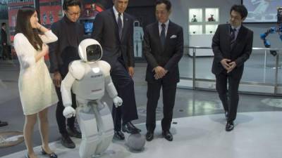 El presidente Barack Obama quedó impresionado con Asimo.