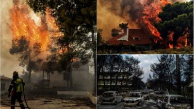 Los violentos incendios que arrasaron el lunes los alrededores de Atenas dejaron 'más de 70 muertos' y 'más de un centenar de heridos', anunció el gobierno griego la madrugada de este martes, en tanto que las llamas provocaron importantes daños en Suecia y en otros países del norte de Europa.