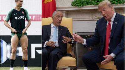 Trump bromeó con el mandatario de Portugal afirmando que si Cristiano se lanzara a la presidencia no la ganaría./AFP.