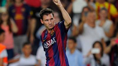 Lionel Messi festeja 14 años en el Barcelona.
