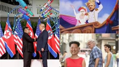 Donald Trump y Kim Jong Un celebraron una cumbre histórica que desembocó en un acuerdo en el que Corea del Norte prometió una 'desnuclearización completa', y que por supuesto, generó una ola de memes en redes sociales.