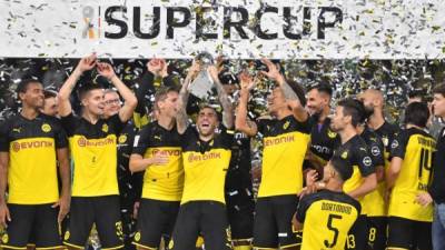El Borussia Dortmund se consagró como el monarca de la Supercopa alemana. Foto AFP.