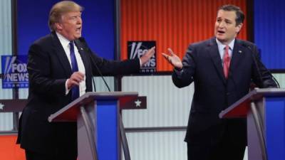 Donald Trump mantiene la delantera, pero Ted Cruz ha comenzado a cosechar frutos de la campaña “anti-Trump”. Foto: AFP/Chip Somodevilla