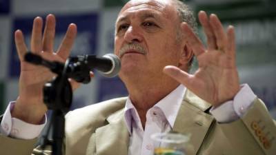 Luiz Felipe Scolari durante la conferencia de prensa ofrecida en Sao Paulo.