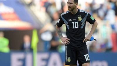 Lionel Messi y Argentina decepcionaron en su debut en el Mundial de Rusia. FOTO AFP-Juan Mabromata