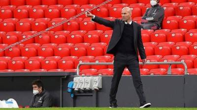 Zinedine Zidane, DT del Real Madrid. Foto AFP.