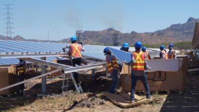 Planta solar El Carrizo en Choluteca.