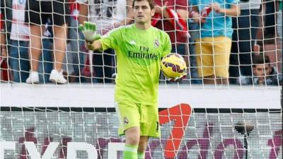 Iker Casillas durante el partido contra el Granada. Foto RealMadrid.com.