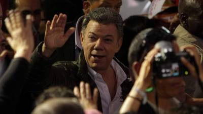 El presidente Juan Manuel Santos confía en un triunfo electoral el domingo.