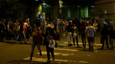 Caracas estuvo a oscuras por unas horas el lunes por la noche.