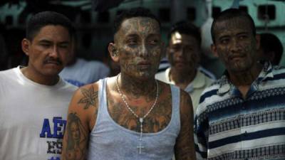 Pandilleros de El Salvador. AFP.