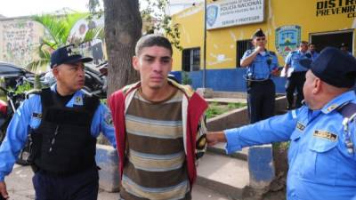Brayan Adolfo Murillo fue detenido por agentes policiales.