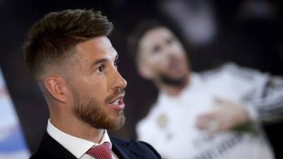 El defensa central del Real Madrid, Sergio Ramos en conferencia de prensa dio su discurso.